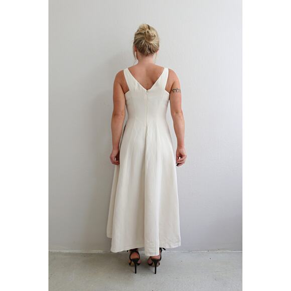 2000's Vintage Banana Republic Linen Dress ~ Women's XS SM 2 4  Summer Sundress - Picture 8 of 12